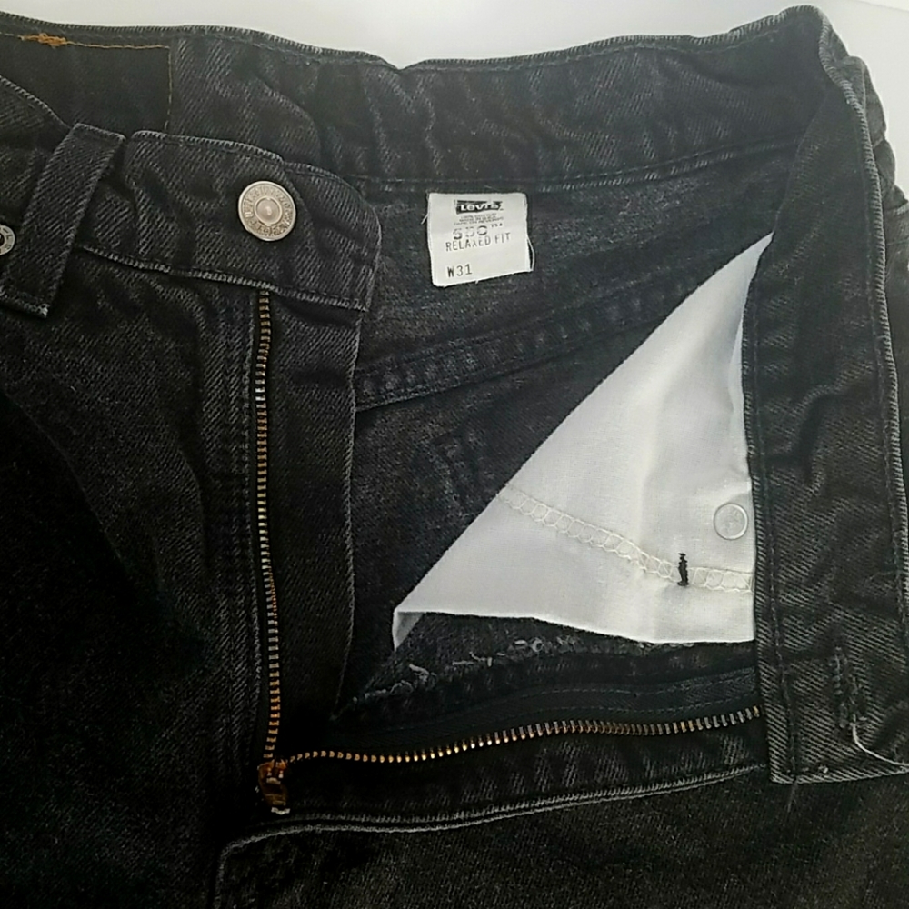 Vintage Levis 550 orange label cutoff denim shorts 1996 - Picture 8 of 8